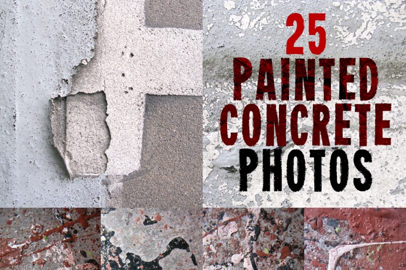 Painted Concrete Photo Set