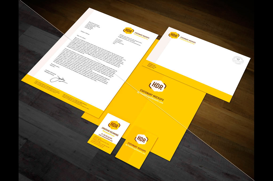 Download European Format Stationery Mockup Vol 1 By Fresh Design Elements PSD Mockup Templates