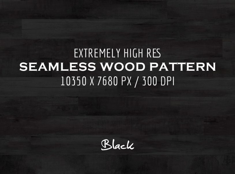 Extremely HR Seamless Wood Patterns - Black