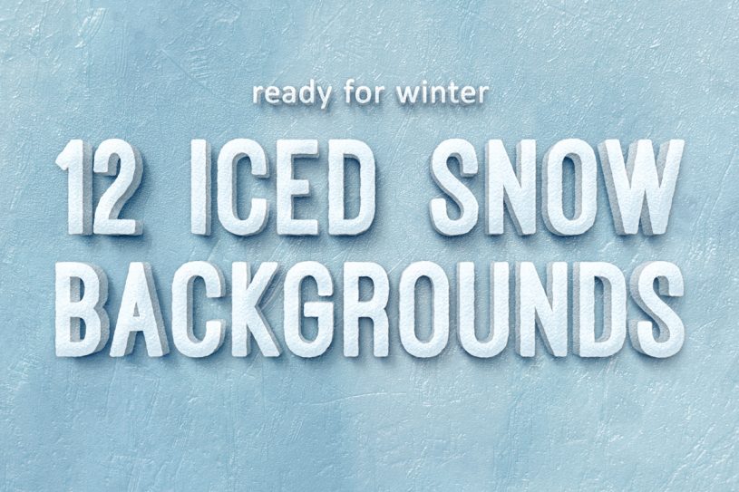 12 Iced Snow Background Textures
