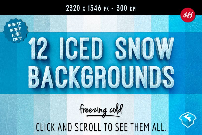 Iced Snow Background Textures
