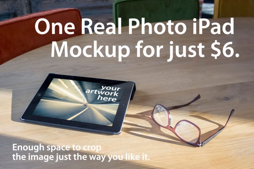 Real Photo iPad Mockup