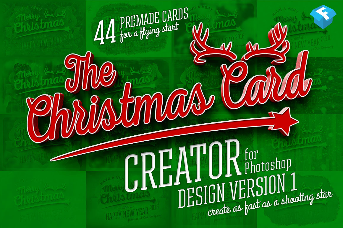 Christmas Card Creator by Fresh Design Elements