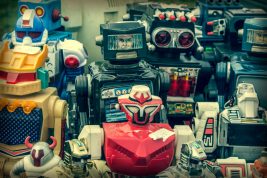 Toy Robots - Royalty Free Photo