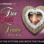 Free Heart Frame Mockup for quote images