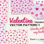 FDE Transparant Valentine Hearts Pattern 1
