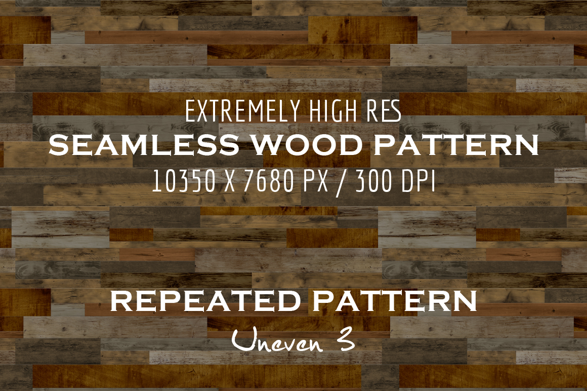 FreshDesignElements HR Repeatable Wood Patterns vol5 - Uneven Planks