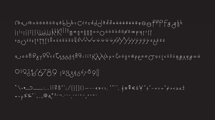 Futuracha Pro typeface