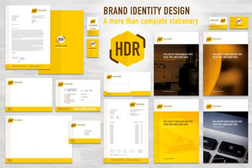Brand Identity Stationary InDesign Template