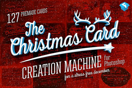 Christmas Card Creation Machine Photoshop Layer Styles