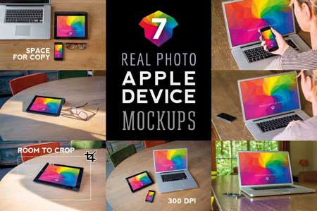 Real Photo Apple Device Mockups