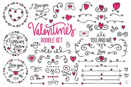 valentines-vector-doodle-set
