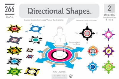FDE Directional Shapes Vector